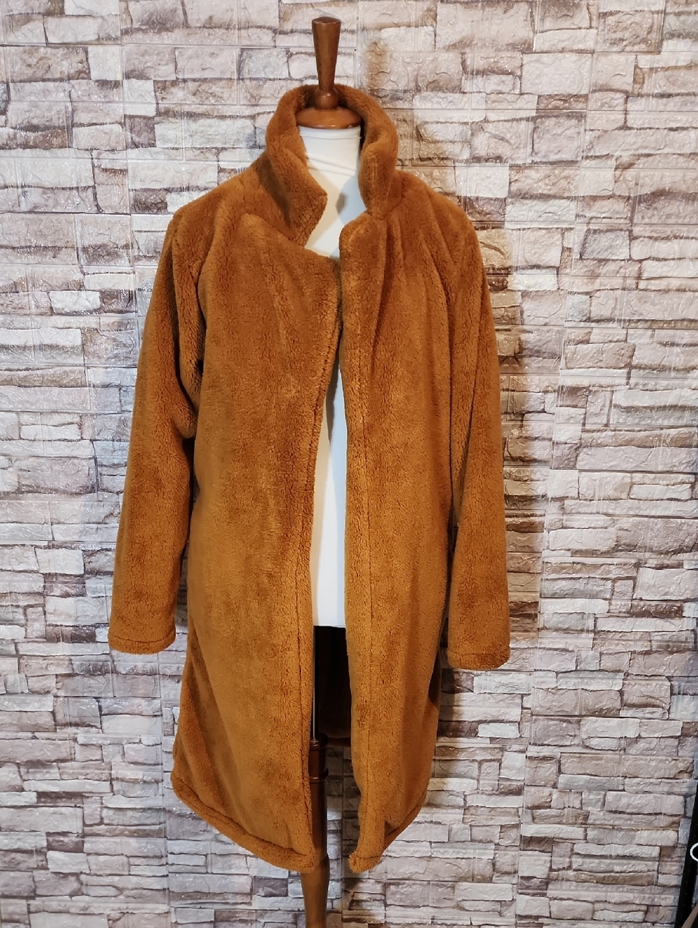 Angashion Brand New Women's Brown  Teddy Bear Jacket